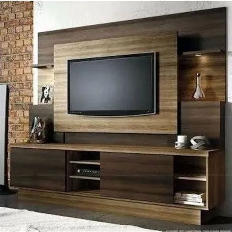 Brown Wall Mounted Furnituresfive Designer Wooden Tv Cabinet Unit At Rs