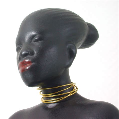 Midcentury African Woman Figurine By Albert Strunz For Cortendorf