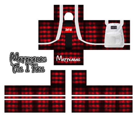 Collection of free timbs transparent roblox download. Red Supreme Flannel w/ Backpack - Mattkabag - Roblox