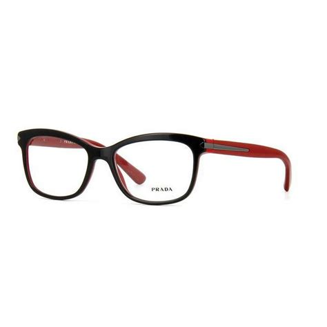 Prada Vpr10r 7i61o1 Square Women S Red Frame Genuine Eyeglasses Nwt