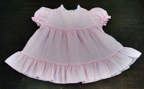Vintage Nanas Pet Jcpenney Baby Girl Party Dress 12m Pink White Lace
