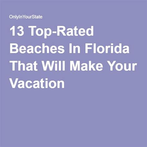 Of The Most Beautiful Top Rated Beaches In Florida Best Beach In