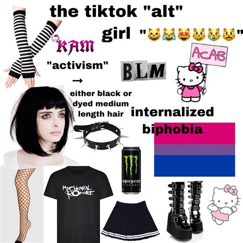 The Tiktok Alt Girl Starter Pack Rstarterpacks Starter Packs Know Your Meme