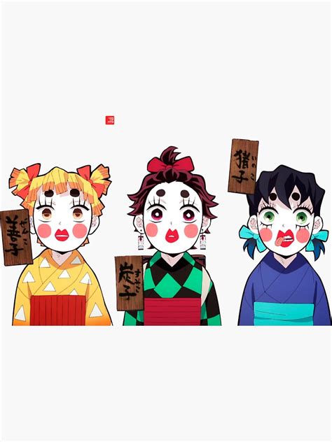 Kimetsu No Yaiba Sticker By Badami Redbubble