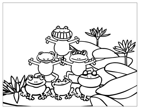 27 Frog Coloring Pages For Kids Images Color Pages Collection