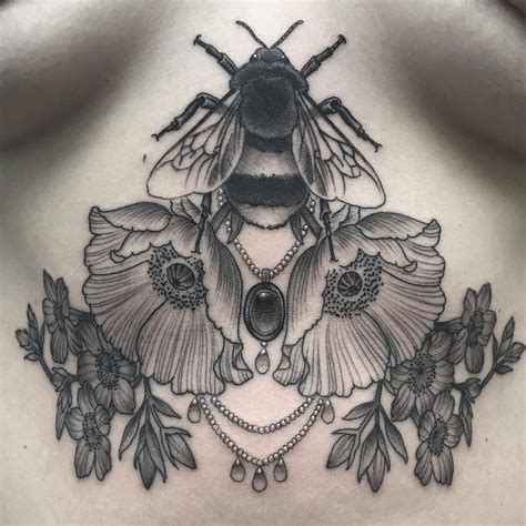 Bee Chest Tattoo Tattoos Bee Tattoo Bumble Bee Tattoo