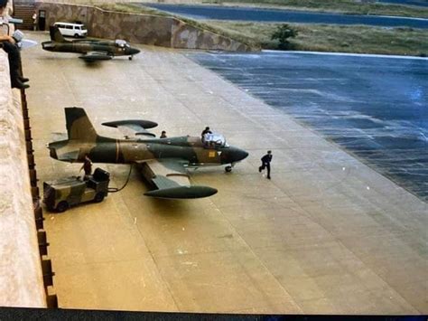 85 Combat Flying School Impala Mk Ii Aircraft Outside The Squadron