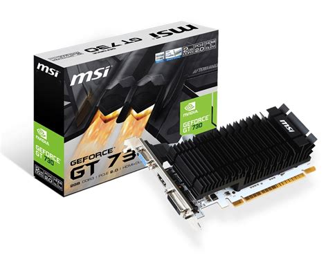 Msi Geforce Gt 730 2gb Gpu N730k 2gd3hlp Ccl Computers