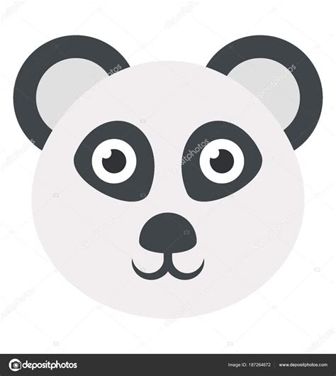 Cartoon Animal Cute Panda Bear Face Stock Vector By ©vectorspoint 187264672