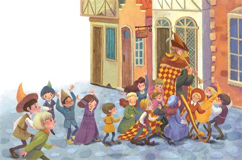 查看此 Behance 项目 Pied Piper Of Hamelin Picture Book