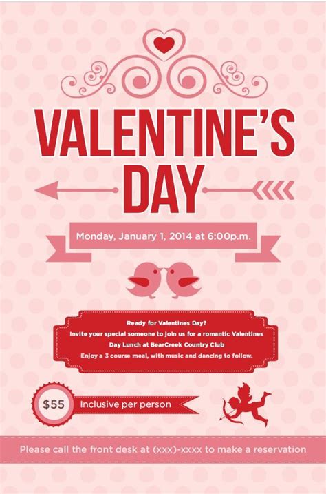 Valentines Day Event Template Valentines Day Events Valentines Day