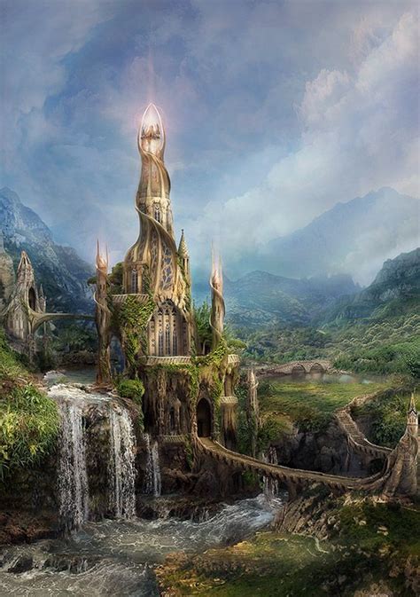 Wizards Tower By Nadegda Mihailova Fantasy Landscape Wizards Tower