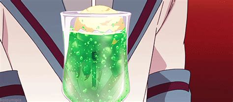 Itadakimasu Anime Scenery Soda Floats Aesthetic Anime
