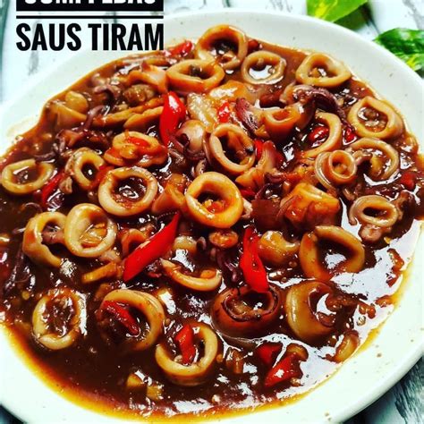 Cumi Pedes Saus Tiram Khas Minang  Resep masakan, Resep, Resep masakan