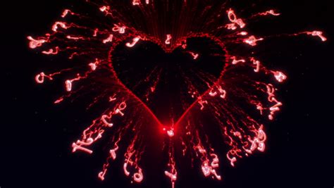 True Love Heart Explodes With Love To Form Two Hearts Against Red