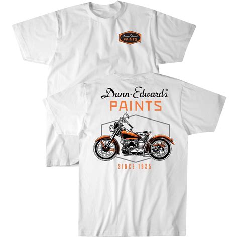Dunn-Edwards Ace Premium White Short Sleeve T-Shirt, designs may vary