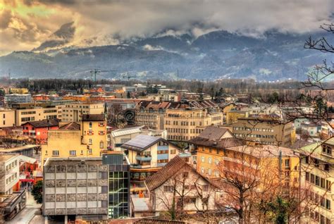 Vaduz, La Capital De Liechtenstein Foto de archivo - Imagen de casa ...