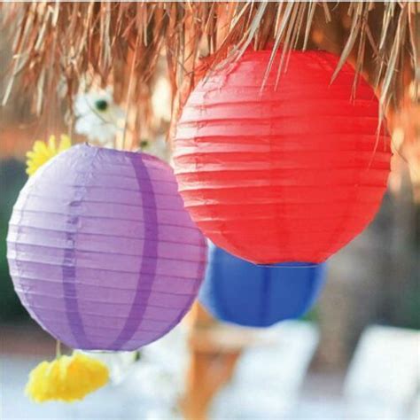 16 Pack Hanging Paper Lantern Decorations 4” 6” 8” 10” Set Outdoor Indoor Party Paper