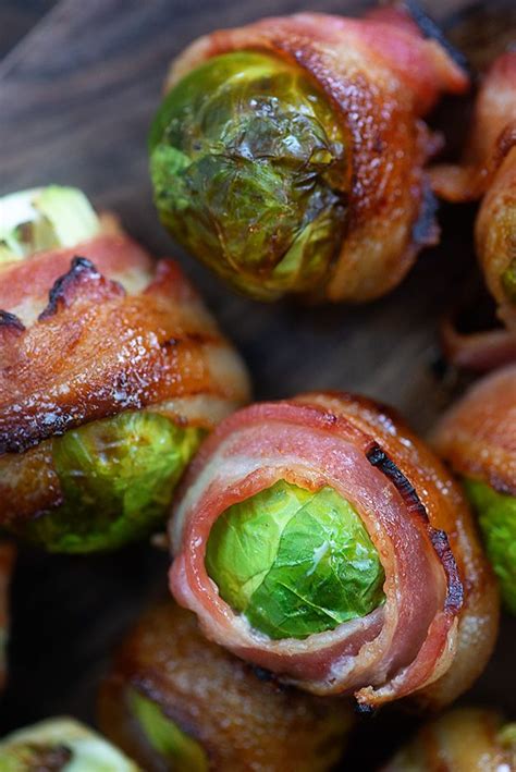 Bacon Wrapped Brussels Sprouts Buns In My Oven Recipe Roasted Bacon Bacon Wrapped Brussel