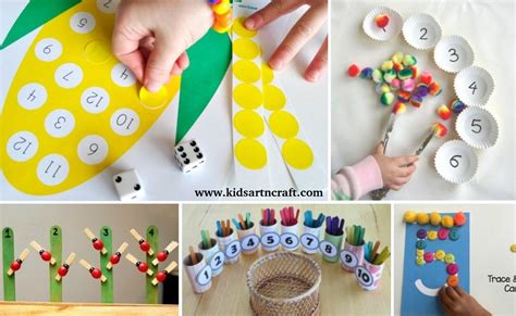 Numbers Art And Craft For Preschool