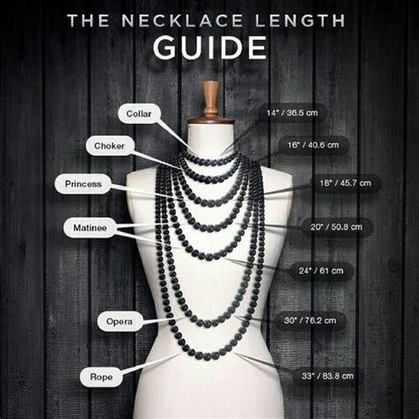 The 25 Best Necklace Length Chart Ideas On Pinterest Necklace Sizes