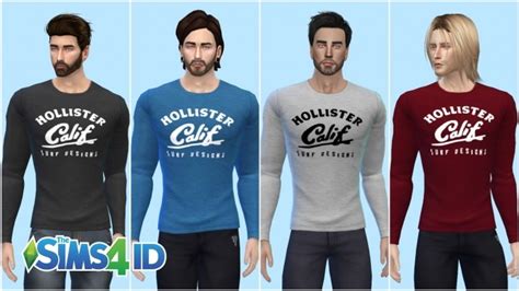 Long Sleeve Shirt By David Veiga At The Sims 4 Id Sims 4 Updates
