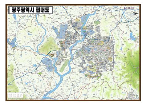 남도일보 광주 자치구 한시기구 존폐 놓고 '갈등'. 광주광역시 지도 - 지도샵