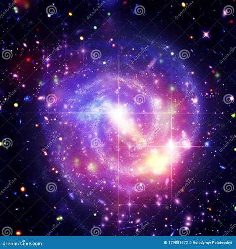 Colorful Starry Outer Space Background The Elements Of This Image