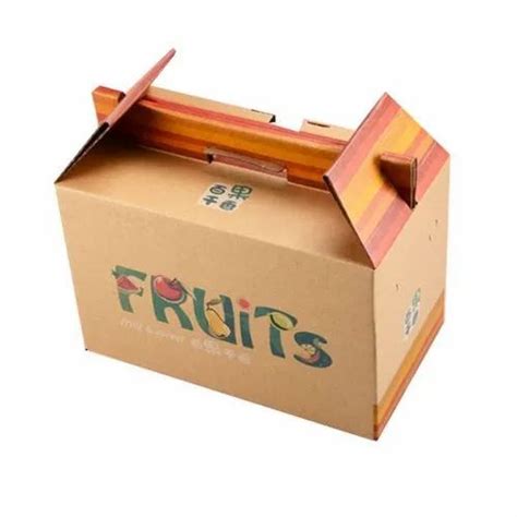 Single Wall 3 Ply Fruits Printed Corrugated Box At Rs 20piece In