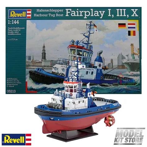 Revell 05213 Harbour Tug Boat Fairplay I Ii Iii X 114 Frete Grátis