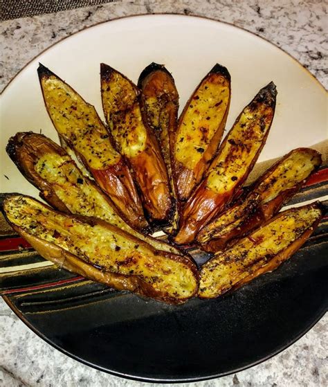 It has a distinctive taste and is well known to be high in. Roasted Eggplant 😋 Garlic Herb Olive Oil with garlic salt ...