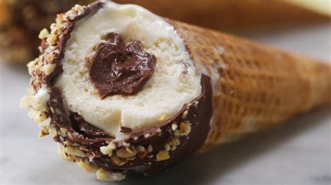 Homemade Chocolate Covered Ice Cream Cones Youtube