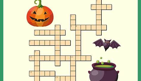 5 Best Images of Halloween Crossword Puzzles Printable - Easy Halloween