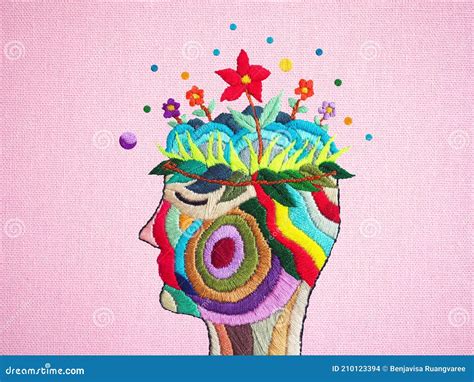 Human Flower Head Grow Bloom Blossom in Nature Abstract Mind Mental