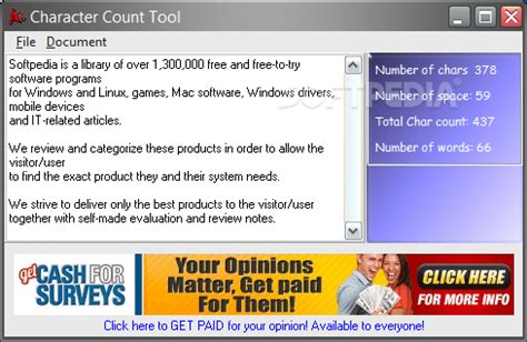 Download Character Count Tool 1.5