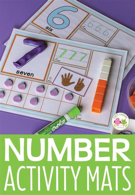 The Number Mats Are Being Used To Teach Numbers And Counting With These