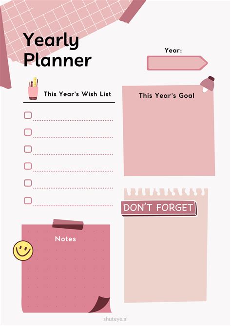 Weekly Planner Print Kids Planner Weekly Planner Template Daily