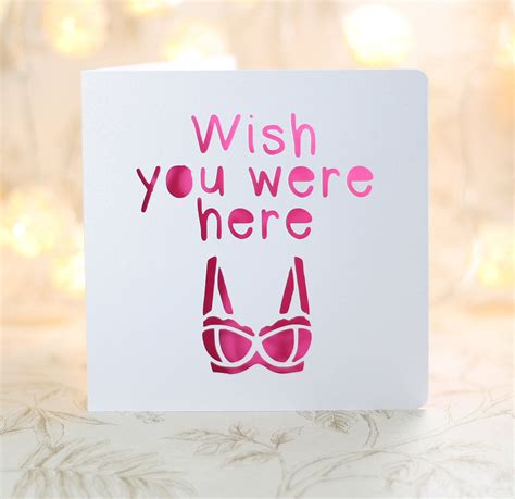 Wish You Were Here Sexy Birthday Card Sexy Missing You Etsy Canada