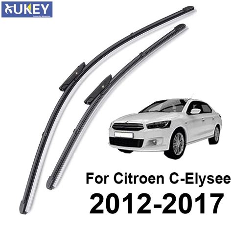 XUKEY 2PCS Front Window Windshield Wiper Blades For Citroen C Elysee