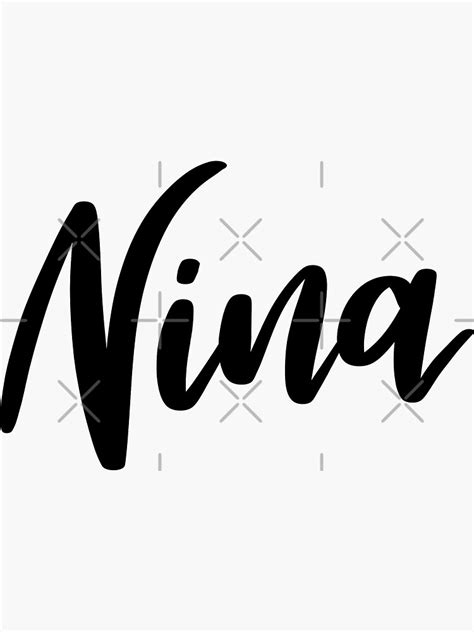 Nina Sticker For Sale By Ellietography Redbubble
