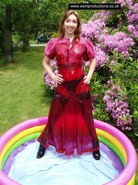Mel In Formal Bridesmaids Dress In Oil Wet Slapstick And Messy