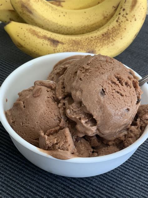 Chocolate Banana Ice cream | Banana ice cream, Chocolate banana ice cream, Chocolate banana
