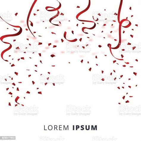 Abstract Background With Many Falling Tiny Confetti Pieces Vector