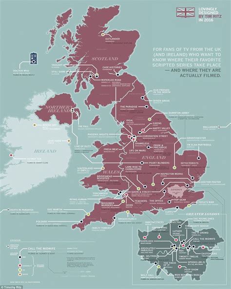 Pin By Deb Duffin On Television Map Of Britain British Tv Series