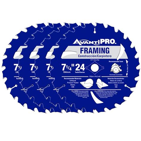 Reviews For Avanti Pro 7 14 In X 24 Tooth Framing Circular Saw Blade
