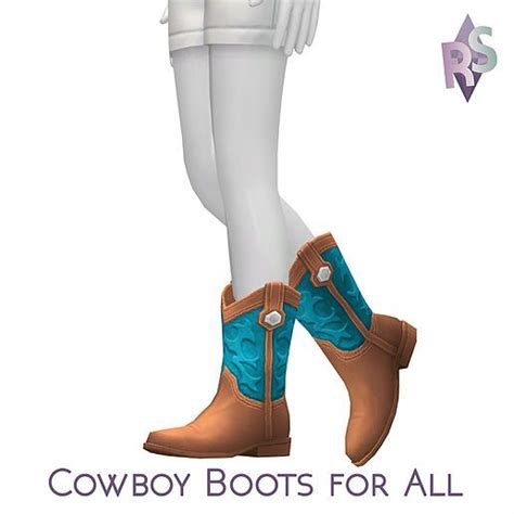 Create A Sim Renorasims Boots Cowboy Boots Boys Cowboy Boots