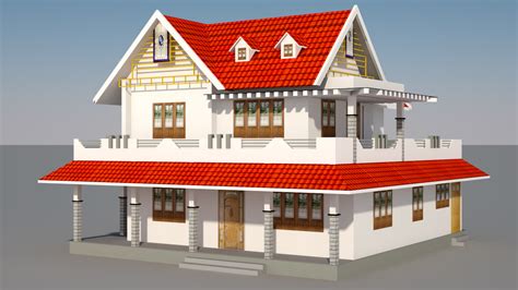 House Exterior 3d Model Download For Free