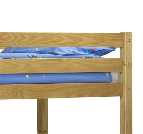Wyoming Antique Solid Pine Wooden Bunk Bed Frame 3ft Single