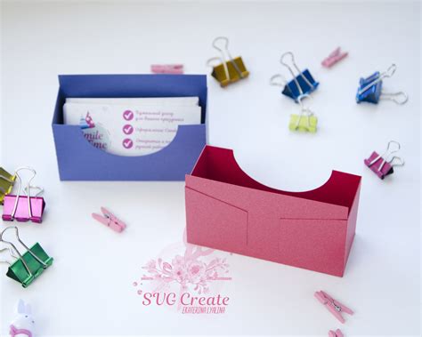 More number of pockets & color options available! Business card holder template stand paper organiser box