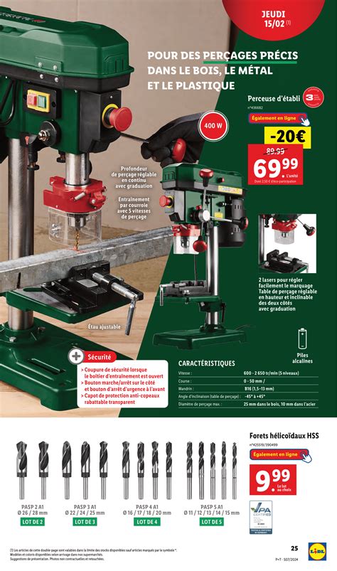 ARRIVAGE LIDL BRICOLAGE PARKSIDE 15 FÉVRIER 2024 Catalogue007